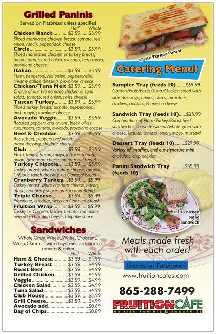 Fruition Cafe Avocado Veggie